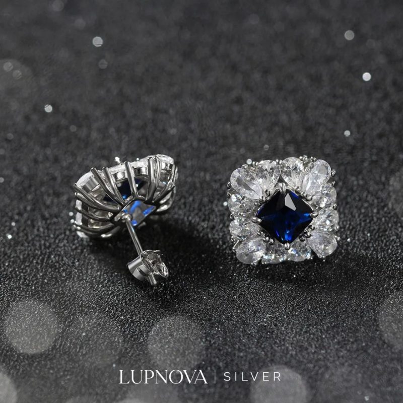 Aretes Midnight Bloom Plata925 - Imagen 3