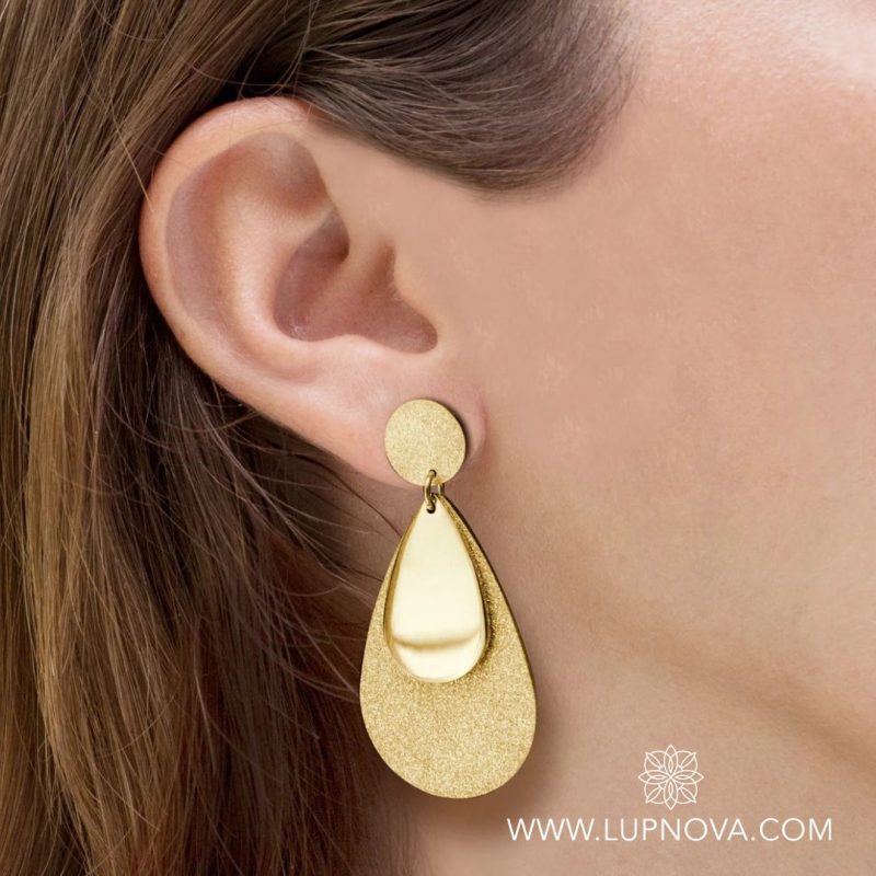 Aretes Golden Drops - Imagen 3